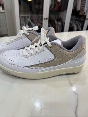 NEW Retro Nike Air Jordan’s White and Beige Low-Top Sneakers